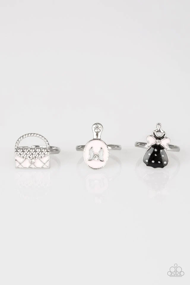 Starlet Shimmer - 3D Mirror Encrusted Rings SS#010 Lil Divas