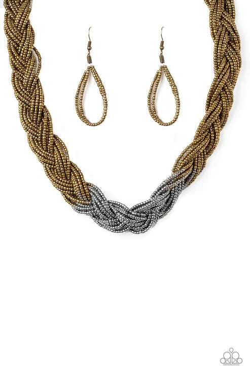 Brazilian Brilliance 2 - Metallic Multi Indigenous Braid Seed Bead N#4637