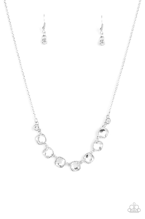 Deluxe Luxe - White Infused Textured Link Necklace N#3645