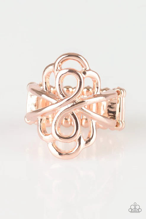 Ever Entwined - Oversized Gold Filigree Loops Ring R#3088