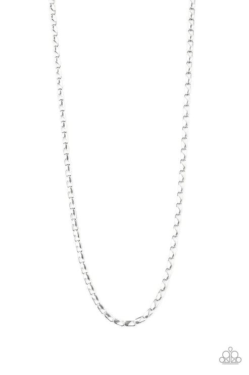 Free Agency - Silver Ornate Clasp Link Urban Necklace N#5890