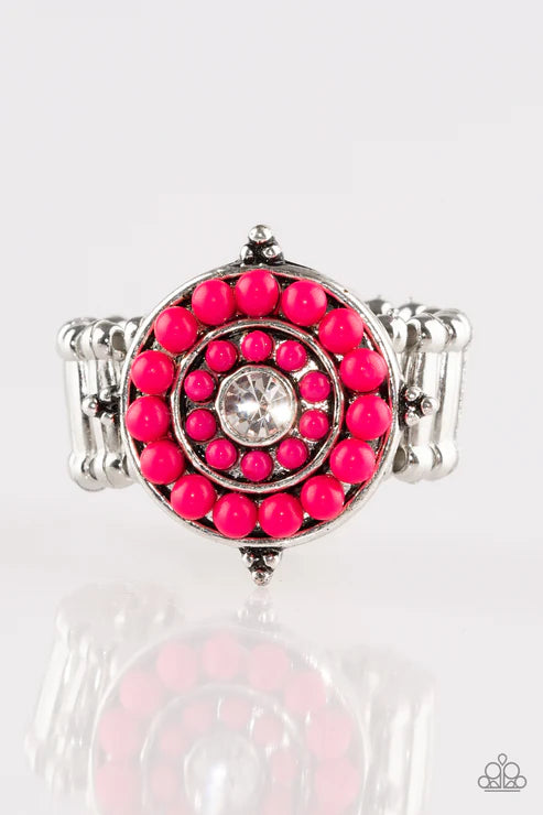 High-Tide Pool Party - Pink Spin Ring R#6416