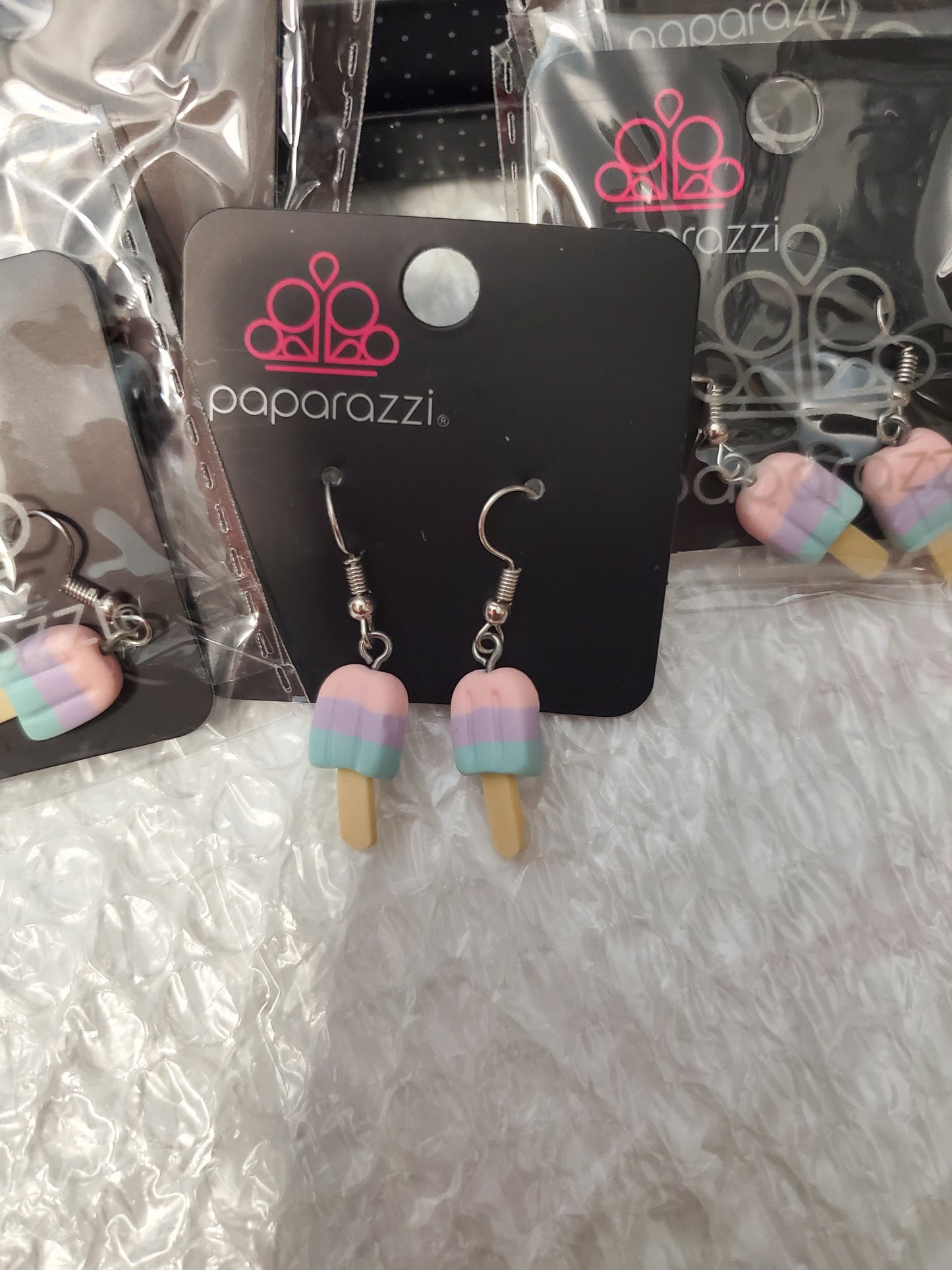Starlet Shimmer - Pink Multi Ice Cream Earrings SS#087 Lil Divas/Women