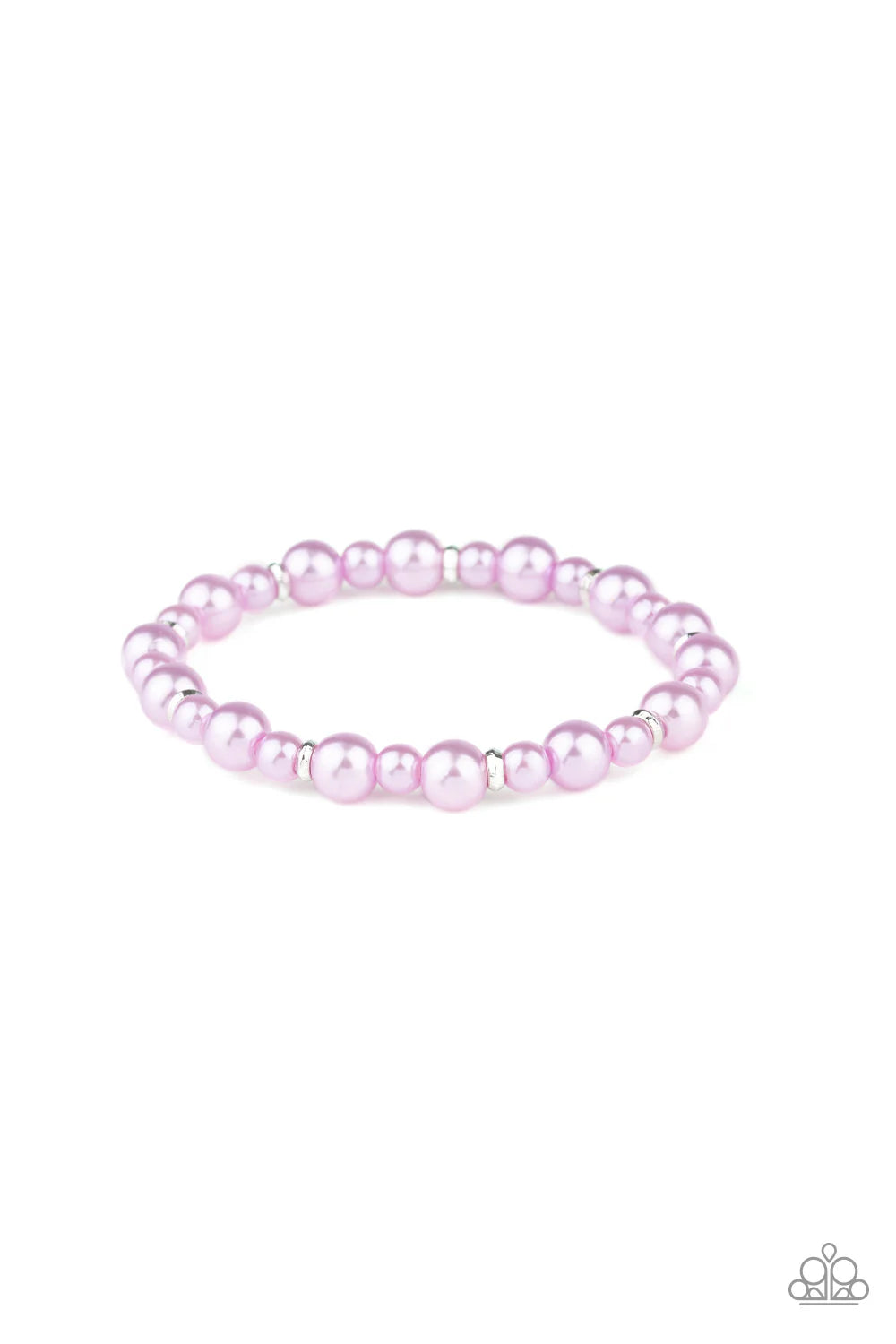 Powder and Pearls - Purple Pearl Accent Bracelet B#7168