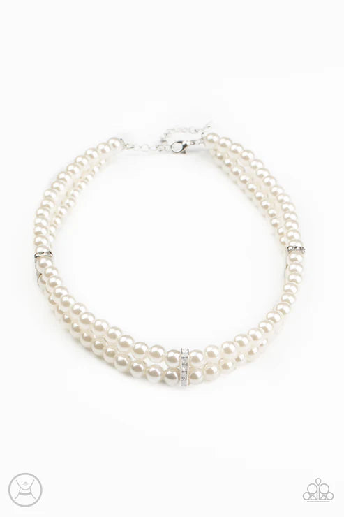 2-Piece White Pearl Encrusted Set SET#5406