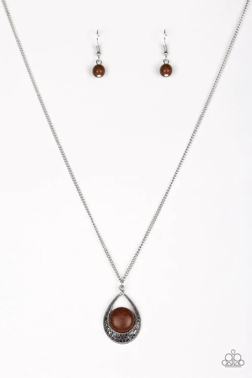 Rio Rancho Resplendence - Brown Hematite Encrusted Necklace N#5713