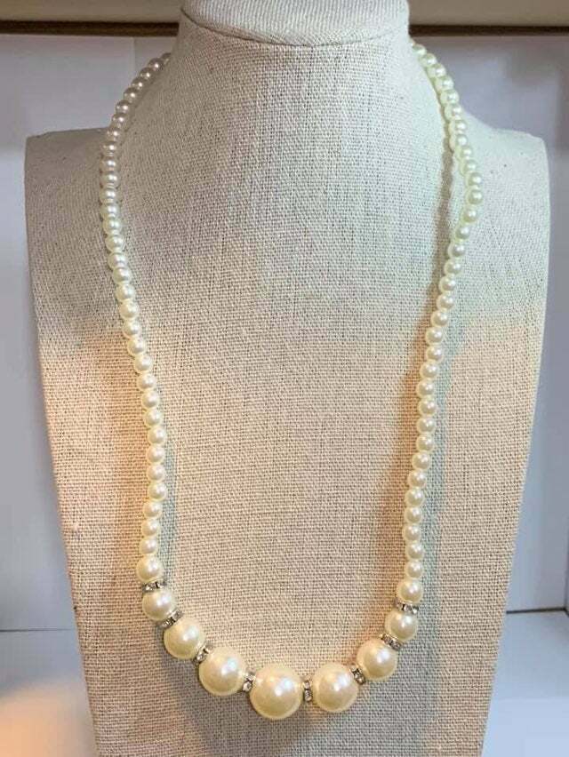 SoHo Sweetheart - White Collection Encrusted Pearl Necklace N#7051