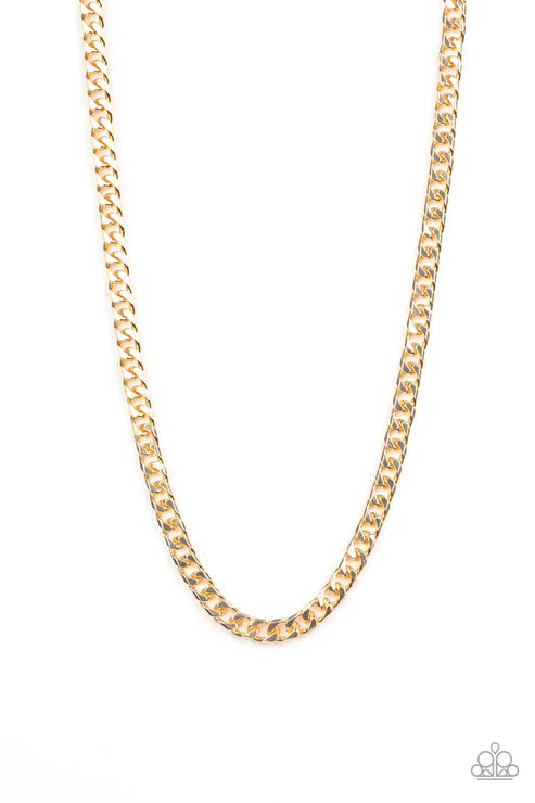 2-Piece Oversized Gold Link Urban Set SET#4119