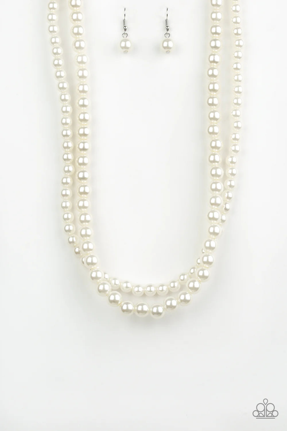 Woman Of The Century - White Pearl Double Twist Necklace N#7048