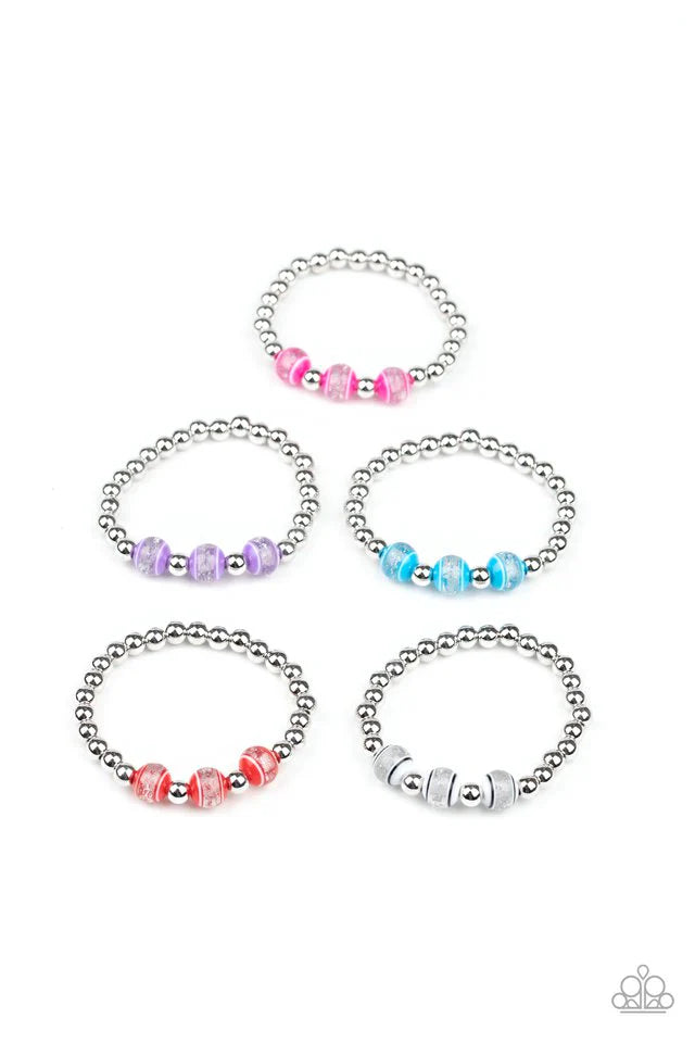 Starlet Shimmer - White Glitter Globe Bracelet SS#073 Lil Divas
