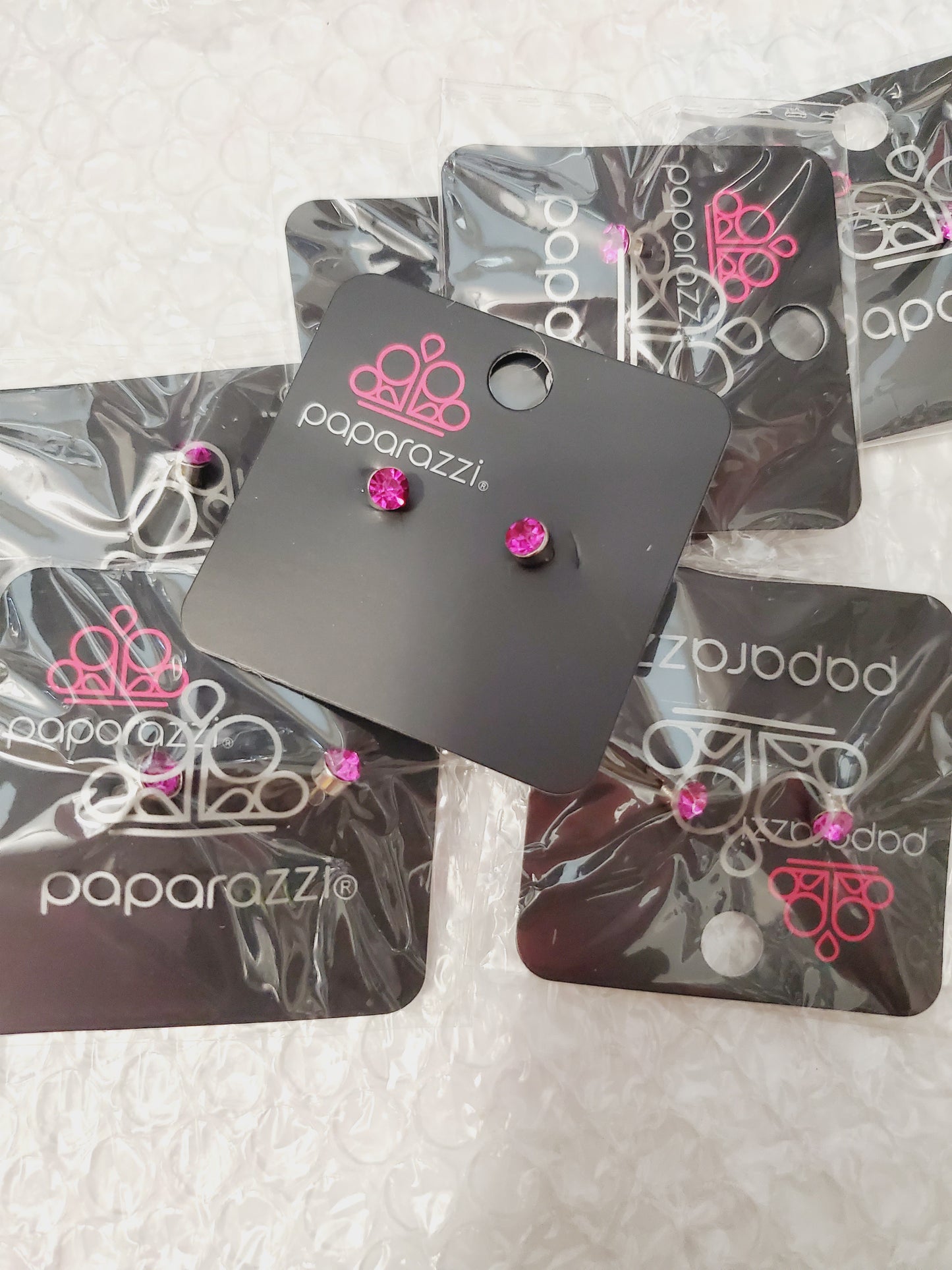 Starlet Shimmer - Hot Pink Stud Earrings SS#078 Lil Divas/Women