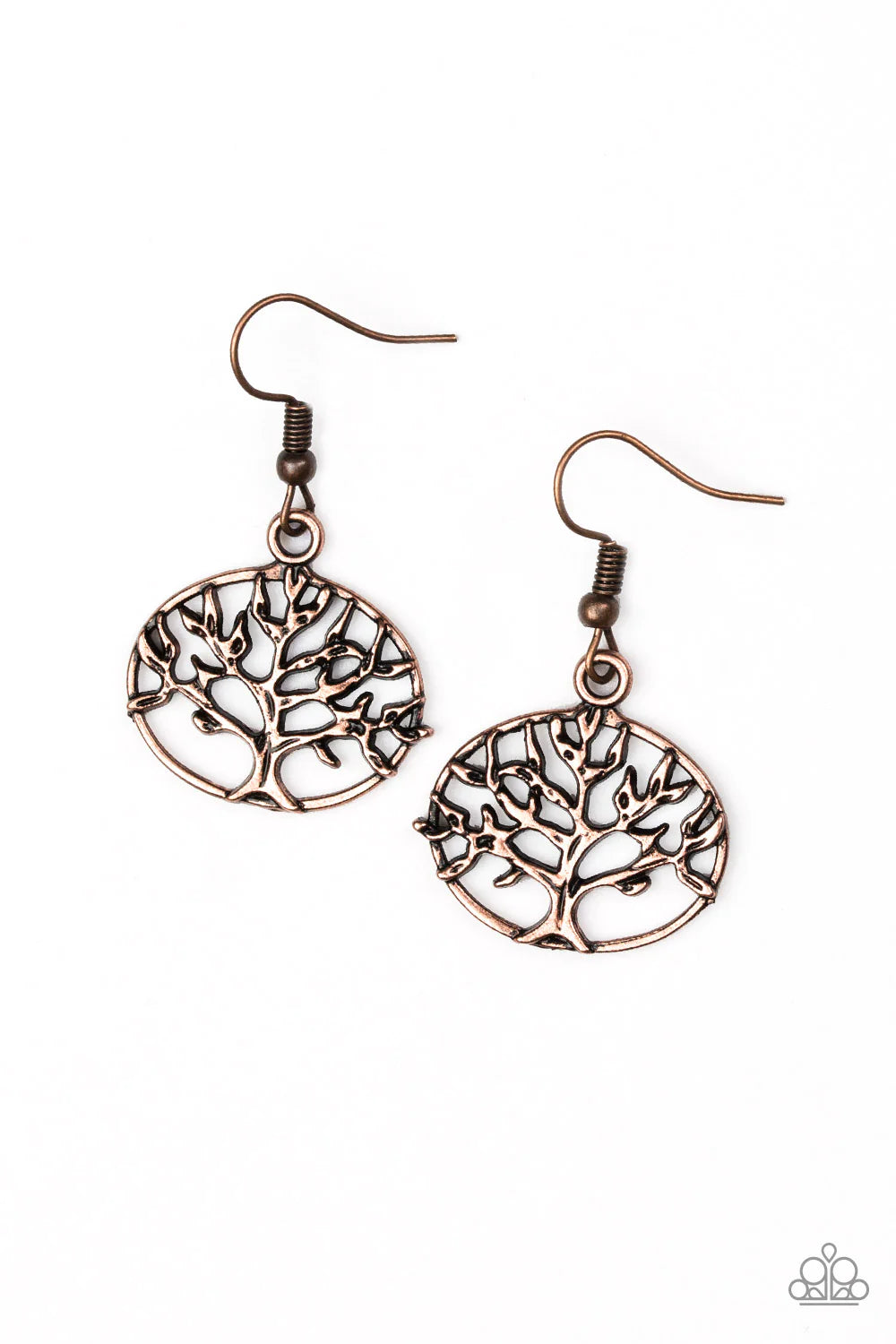 Dream TREEHOUSE - Copper Shimmer 3D Tree Branch Treehouse Earrings E#1412
