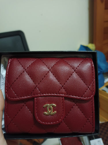 *New Designer Inspired* Red Quilted Puff Leather Crossbody