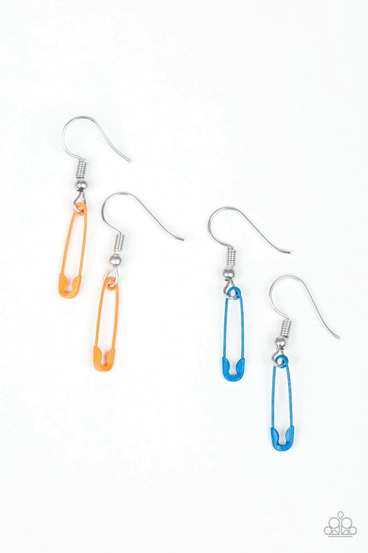 Starlet Shimmer - Blue Safety Pin Earrings SS#3332