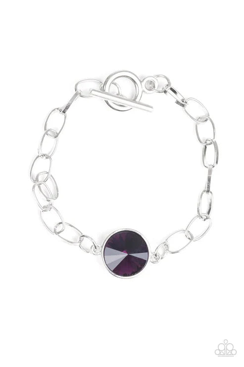 2-Piece Purple Dramatic Gem Tiffany Clasp Set SET#1541