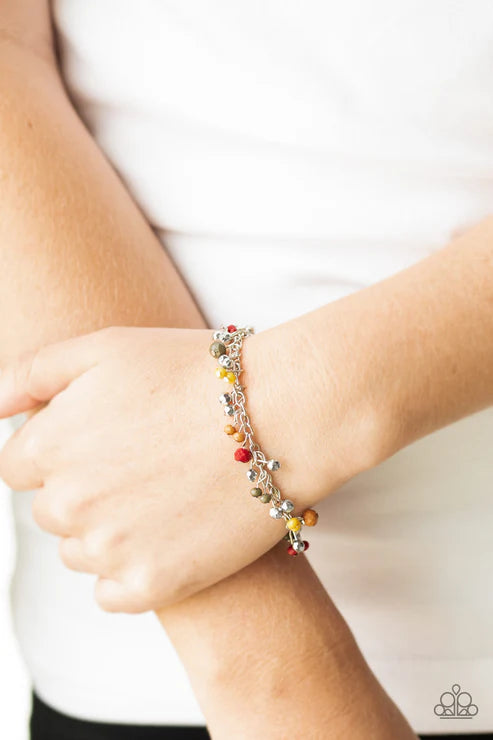 Aquatic Adventure - Multi Seasonal Faceted Fringe Bracelet B#6270