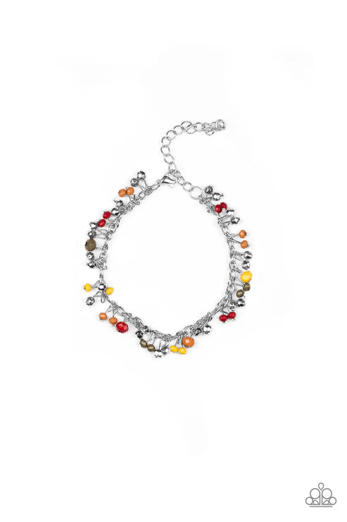 Aquatic Adventure - Multi Seasonal Faceted Fringe Bracelet B#6270