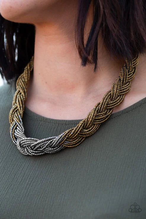 Brazilian Brilliance 2 - Metallic Multi Indigenous Braid Seed Bead N#4637