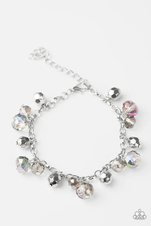 Brilliantly Burlesque - Multi Faceted Crystal Fringe Bracelet B#5714