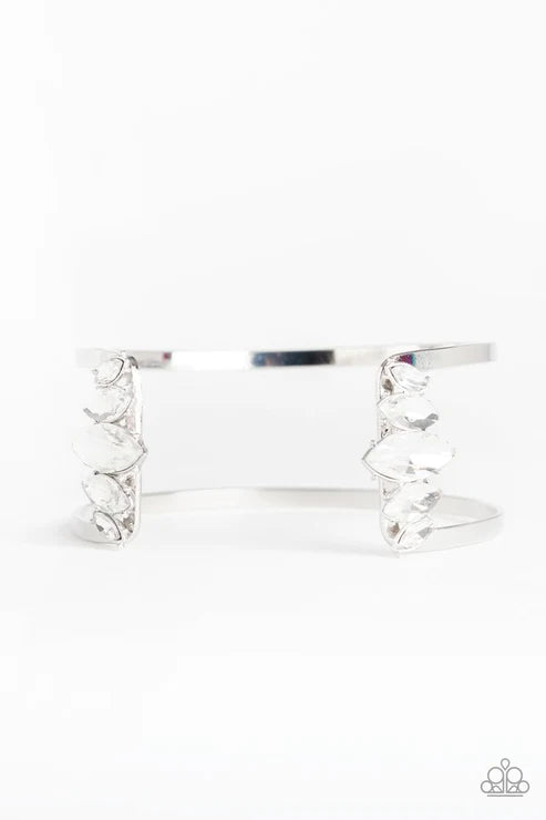 Glam Power - White Marquise Cut Bracelet B#5981