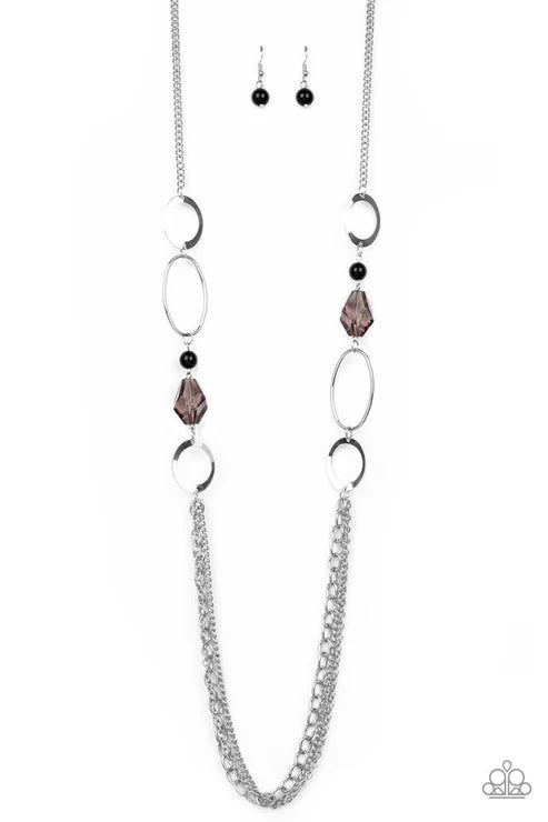 Jewel Jubilee - Black Smoky Crystal Necklace N#6586