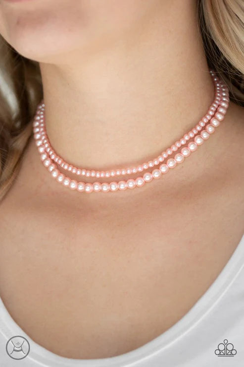 Ladies Choice - Bubbly Pink Pearl Choker Necklace N#3540