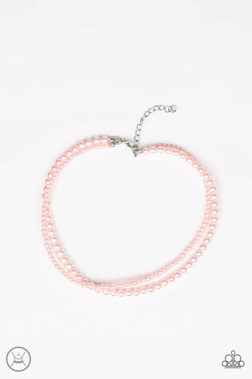 Ladies Choice - Bubbly Pink Pearl Choker Necklace N#3540