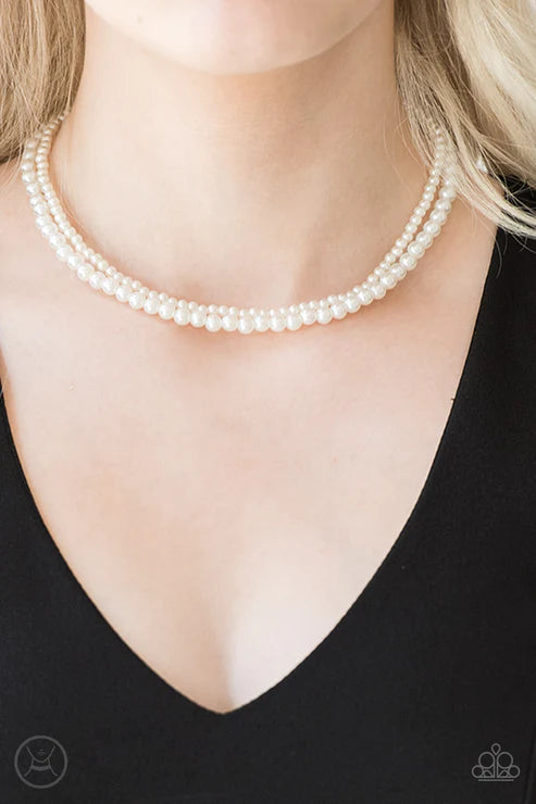 Ladies Choice - Bubbly White Pearl Choker Necklace N#6996