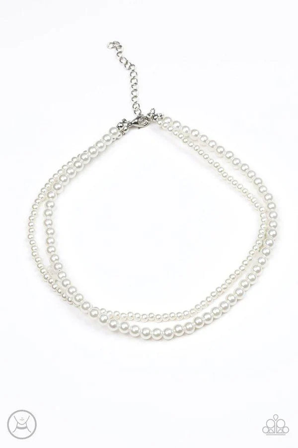 Ladies Choice - Bubbly White Pearl Choker Necklace N#6996