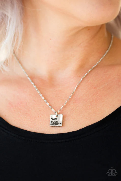 Own Your Journey - Silver Inspirational "Own Your Journey" Necklace N#3527