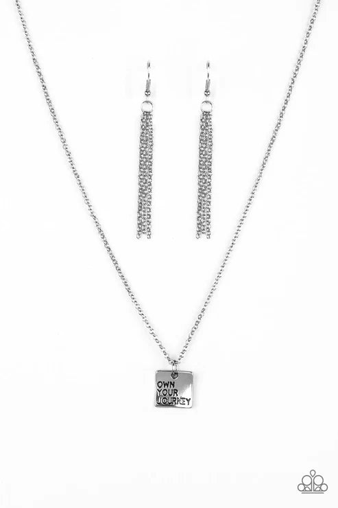 Own Your Journey - Silver Inspirational "Own Your Journey" Necklace N#3527