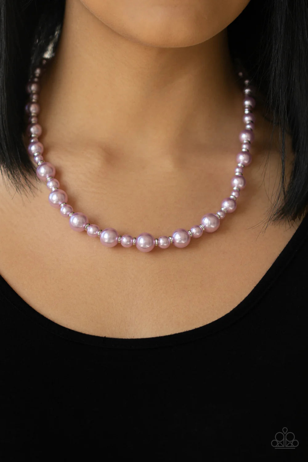 Pearl Heirloom - Purple Pearl Accent Necklace N#7113