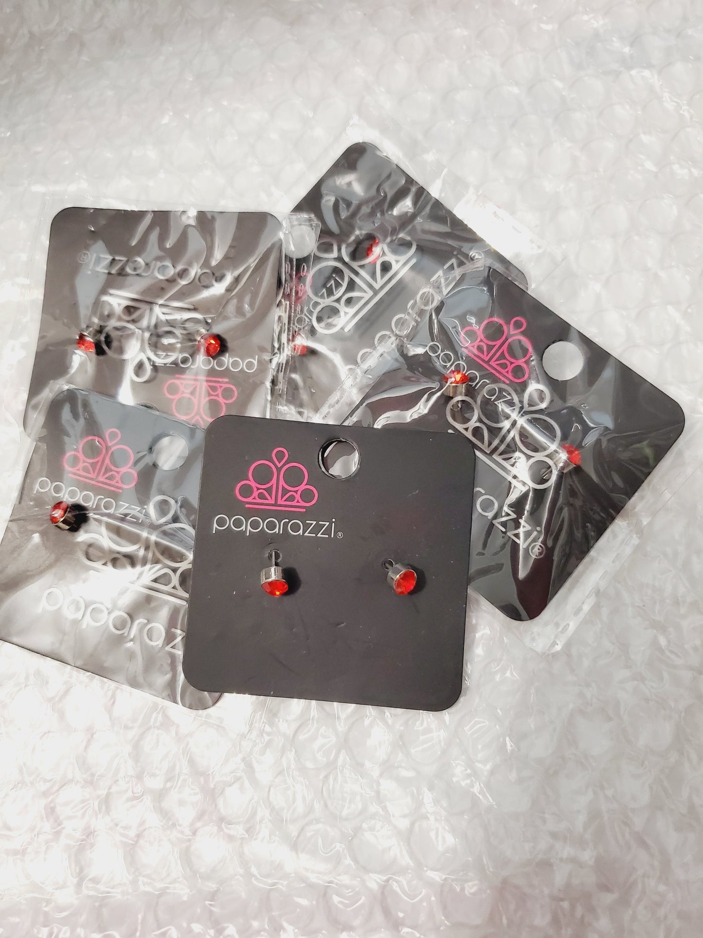Starlet Shimmer - Red Stud Earrings SS#081 Lil Divas/Women