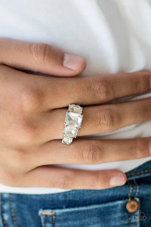Rogue Royal - White Emerald Cut Ring R#5954