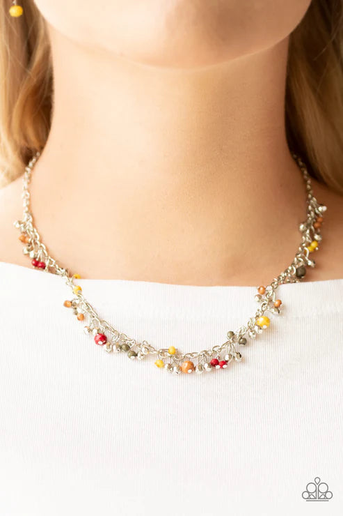 Sailing The Seven Seas - Multi Fringe Necklace N#6534