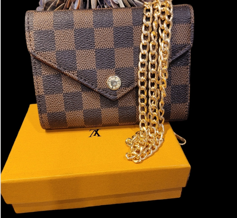 *New Designer INSPIRED* Brown Crossbody