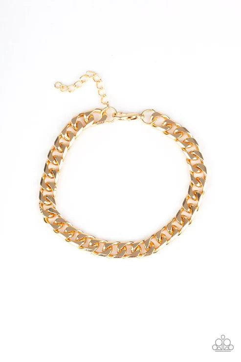 2-Piece Oversized Gold Link Urban Set SET#4119