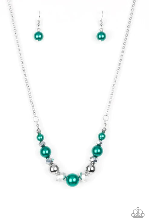 2-Piece Green Pearl Hematite Crystal Set SET#5566