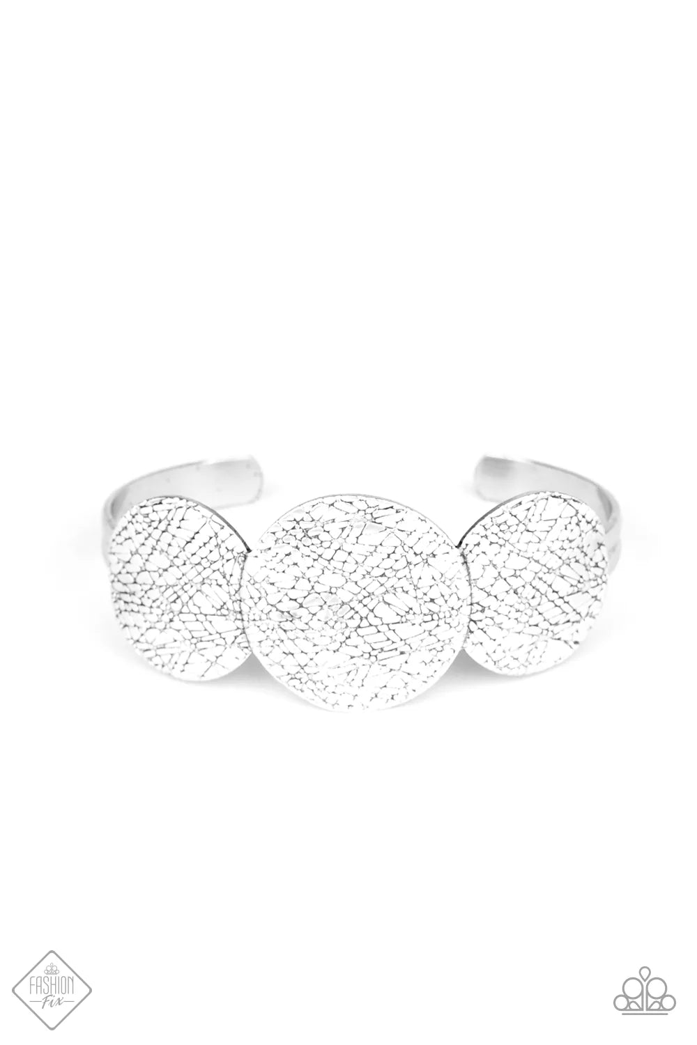 2-Piece Oversized Silver Rustic Mismatched Imperfect Etched/Scratched Hammered Warped Fringe Discs Hoops Set SET#7125