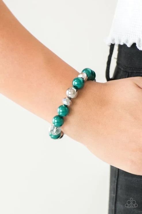 2-Piece Green Pearl Hematite Crystal Set SET#5566