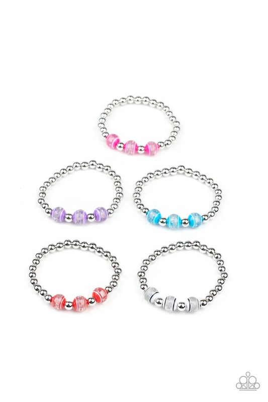 Starlet Shimmer - White Glitter Globe Bracelet SS#073 Lil Divas