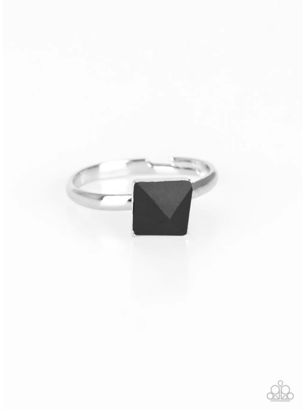 Starlet Shimmer - Black Emerald Cut Ring SS#163 Lil Divas