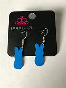 Starlet Shimmer - Blue Easter Bunny Cut Out Earrings SS#3343 Lil Divas & Women