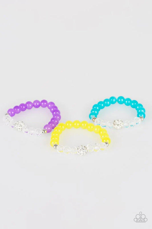 Starlet Shimmer - Blue Marble Encrusted Crystal Bracelet SS#103 Lil Divas