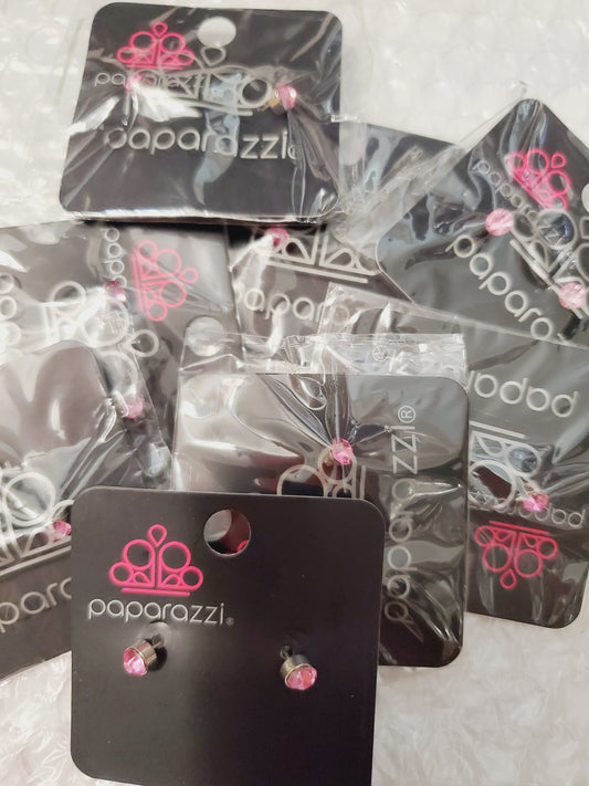 Starlet Shimmer - Lt.Pink Stud Earrings SS#080 Lil Divas/Women