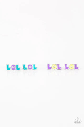 Starlet Shimmer - Purple/Yellow LOL Earrings SS#3350