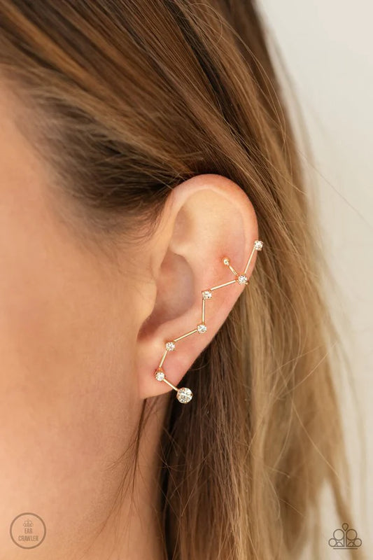 CONSTELLATION Prize - Oversized Gold ZigZagging Earhugger Cuff Earrings E#1501