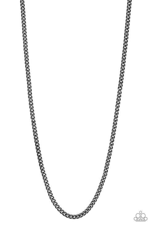 First Rule Of Fight Club - Oversized Black Antiqued Cable Chain Link Urban Necklace N#2119