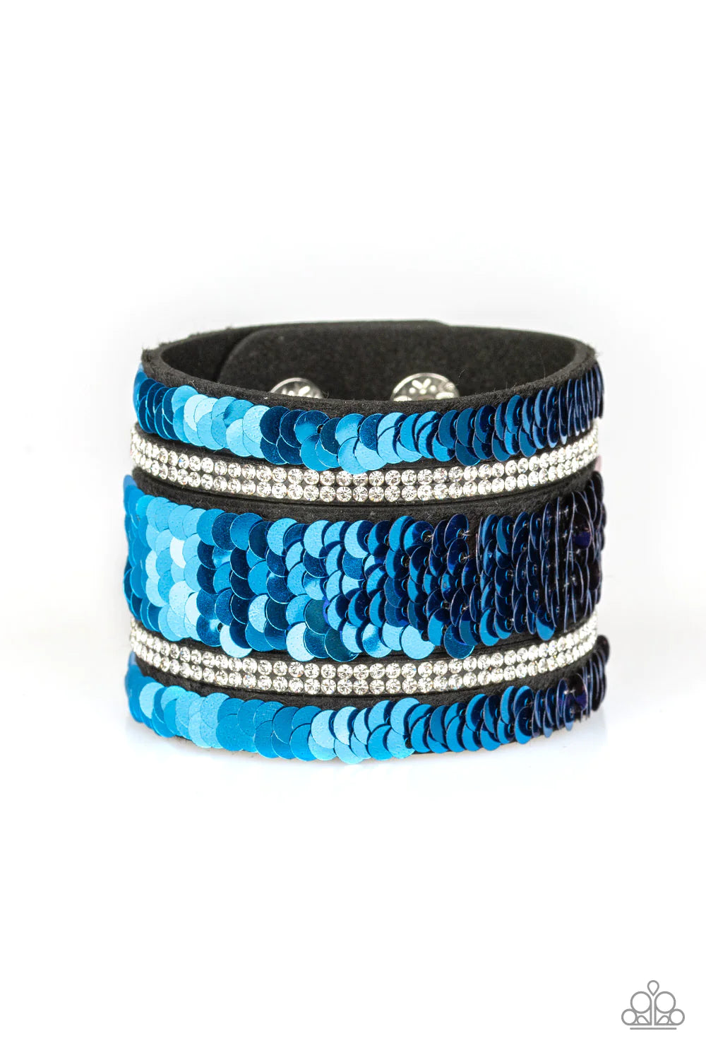 MERMAID Service - Pink/Blue Suede Bracelet B#1074