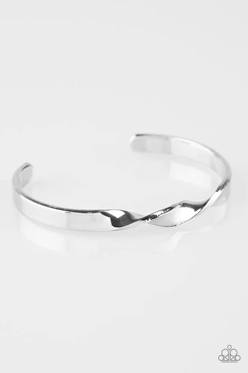 Traditional Twist - Silver Twisted High-Sheen Cuff Bracelet B#2065